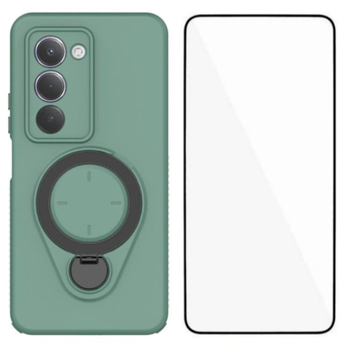 Funda para teléfono con soporte de anillo WANLONFENG y protector de pantalla, For Redmi 15 5G Global 169.5mm, For Redmi 15 5G / 4G EU 171mm, For Redmi 15C 5G / 4G Global 171mm, For Redmi 15C 5G / 4G EU 173mm