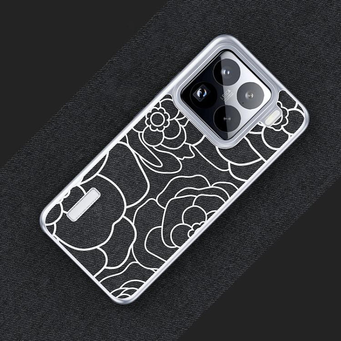 Funda para teléfono con estampado de camelia en relieve, de tela de lino y lana, con cierre magnético y tres garantías., For Xiaomi 17, For Xiaomi 15S Pro, For Xiaomi 15 Pro, For Xiaomi 15, For Xiaomi 14 Pro, For Xiaomi 14