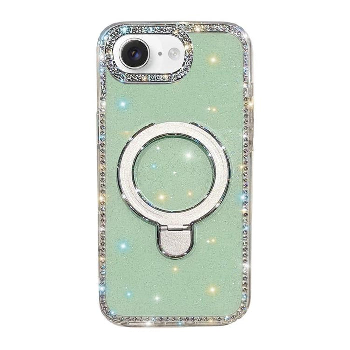Funda para teléfono a prueba de golpes con soporte magnético de diamantes de imitación IMD de doble cara, For iPhone 17 Pro Max, For iPhone 17 Pro, For iPhone 17, For iPhone Air, For iPhone 16 Pro Max, For iPhone 16 Pro, For iPhone 16e / 17e           ...