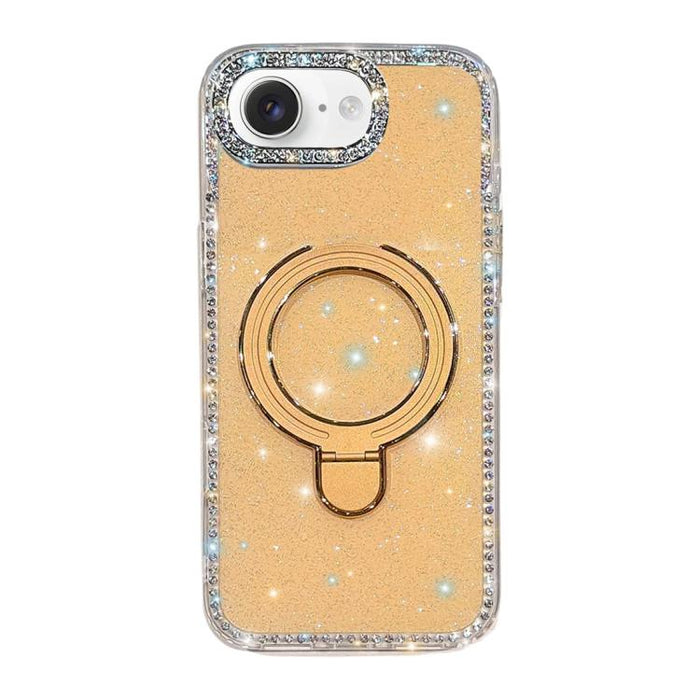 Funda para teléfono a prueba de golpes con soporte magnético de diamantes de imitación IMD de doble cara, For iPhone 17 Pro Max, For iPhone 17 Pro, For iPhone 17, For iPhone Air, For iPhone 16 Pro Max, For iPhone 16 Pro, For iPhone 16e / 17e           ...