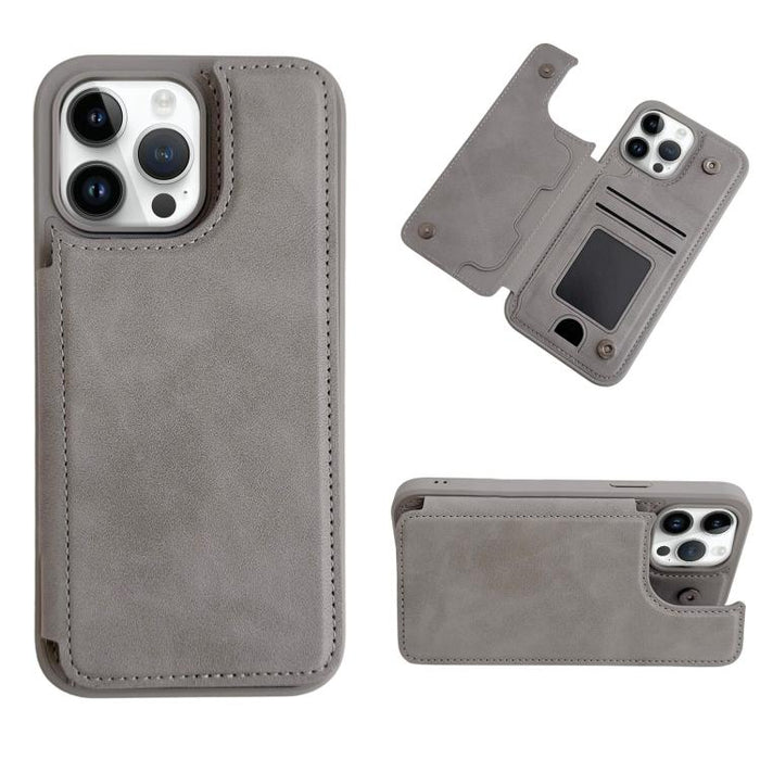 Funda para teléfono con tarjetero multifuncional y cierre magnético, For iPhone 14 Pro Max, For iPhone 13 Pro Max, For iPhone 13 Pro, For iPhone 12 / 12 Pro, For iPhone 12 Pro Max, For iPhone 11, For iPhone XR