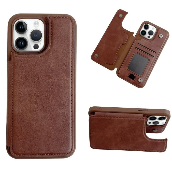 Funda para teléfono con tarjetero multifuncional y cierre magnético, For iPhone 14 Pro Max, For iPhone 13 Pro Max, For iPhone 13 Pro, For iPhone 12 / 12 Pro, For iPhone 12 Pro Max, For iPhone 11, For iPhone XR