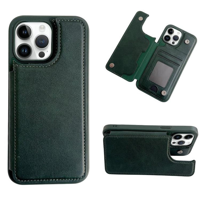Funda para teléfono con tarjetero multifuncional y cierre magnético, For iPhone 14 Pro Max, For iPhone 13 Pro Max, For iPhone 13 Pro, For iPhone 12 / 12 Pro, For iPhone 12 Pro Max, For iPhone 11, For iPhone XR