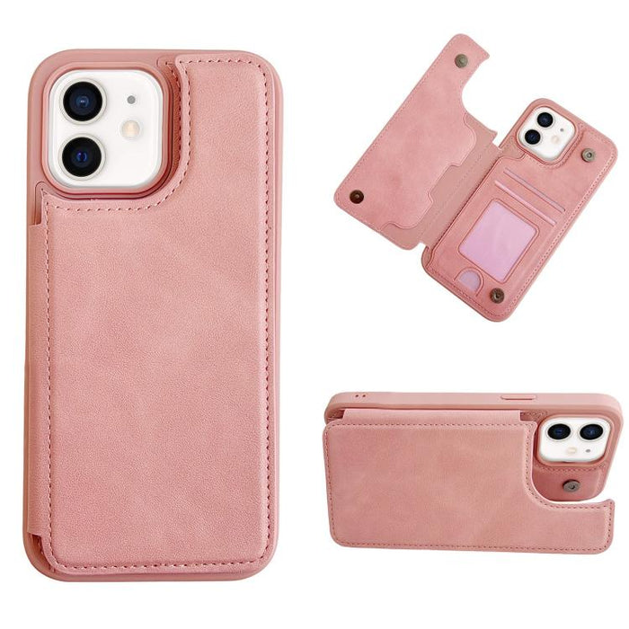 Funda para teléfono con tarjetero multifuncional y cierre magnético, For iPhone 14 Pro Max, For iPhone 13 Pro Max, For iPhone 13 Pro, For iPhone 12 / 12 Pro, For iPhone 12 Pro Max, For iPhone 11, For iPhone XR