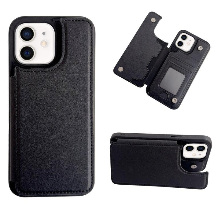 Funda para teléfono con tarjetero multifuncional y cierre magnético, For iPhone 14 Pro Max, For iPhone 13 Pro Max, For iPhone 13 Pro, For iPhone 12 / 12 Pro, For iPhone 12 Pro Max, For iPhone 11, For iPhone XR