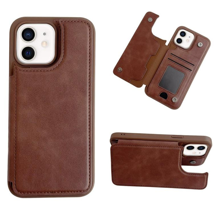 Funda para teléfono con tarjetero multifuncional y cierre magnético, For iPhone 14 Pro Max, For iPhone 13 Pro Max, For iPhone 13 Pro, For iPhone 12 / 12 Pro, For iPhone 12 Pro Max, For iPhone 11, For iPhone XR