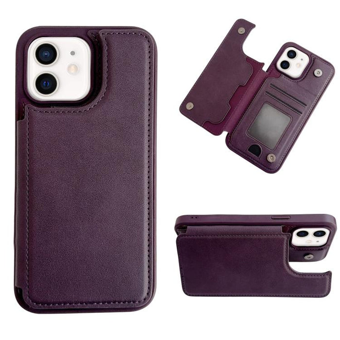 Funda para teléfono con tarjetero multifuncional y cierre magnético, For iPhone 14 Pro Max, For iPhone 13 Pro Max, For iPhone 13 Pro, For iPhone 12 / 12 Pro, For iPhone 12 Pro Max, For iPhone 11, For iPhone XR