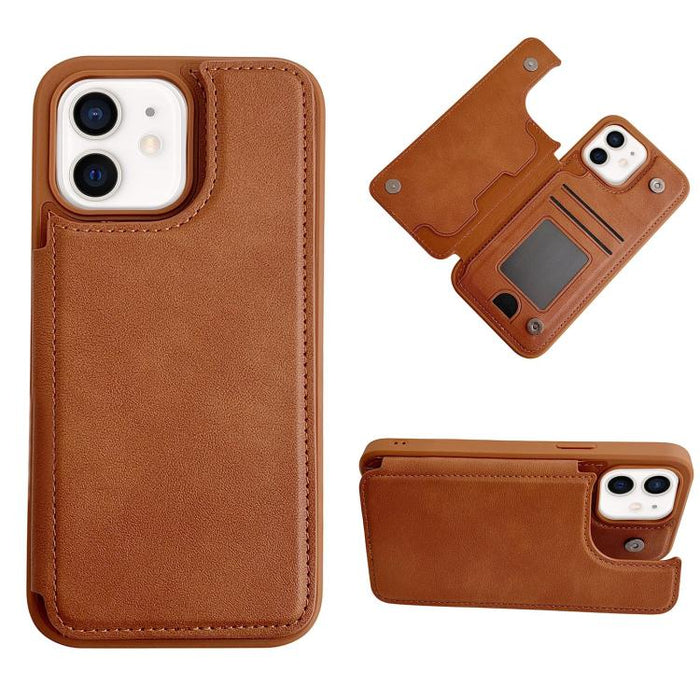 Funda para teléfono con tarjetero multifuncional y cierre magnético, For iPhone 14 Pro Max, For iPhone 13 Pro Max, For iPhone 13 Pro, For iPhone 12 / 12 Pro, For iPhone 12 Pro Max, For iPhone 11, For iPhone XR