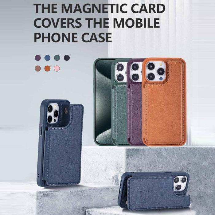 Funda para teléfono con tarjetero multifuncional y cierre magnético, For iPhone 14 Pro Max, For iPhone 13 Pro Max, For iPhone 13 Pro, For iPhone 12 / 12 Pro, For iPhone 12 Pro Max, For iPhone 11, For iPhone XR