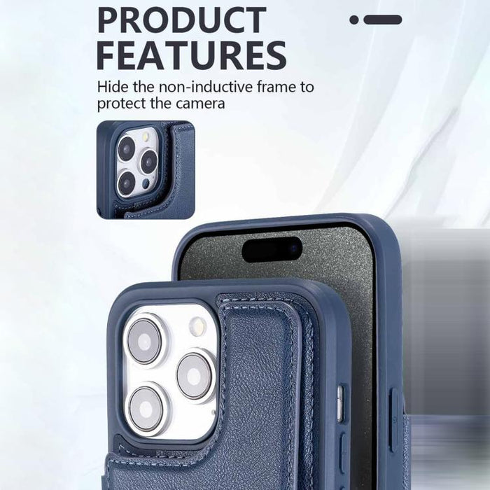 Funda para teléfono con tarjetero multifuncional y cierre magnético, For iPhone 14 Pro Max, For iPhone 13 Pro Max, For iPhone 13 Pro, For iPhone 12 / 12 Pro, For iPhone 12 Pro Max, For iPhone 11, For iPhone XR