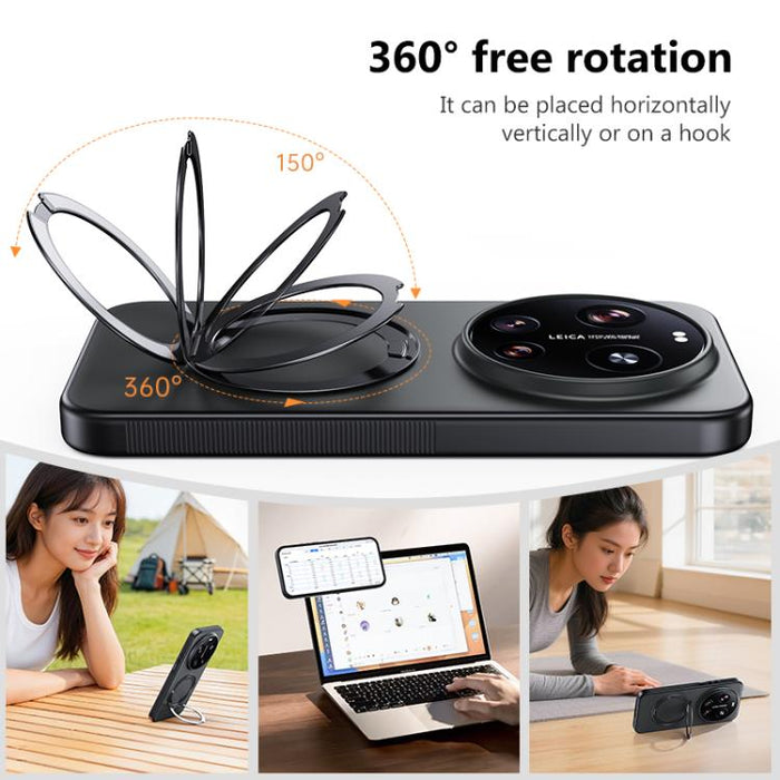 Funda para teléfono con soporte magnético y tacto suave de la serie Boundless, For Xiaomi 17 Ultra