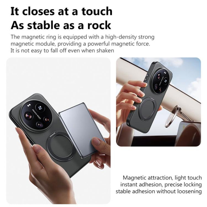 Funda para teléfono con soporte magnético y tacto suave de la serie Boundless, For Xiaomi 17 Ultra