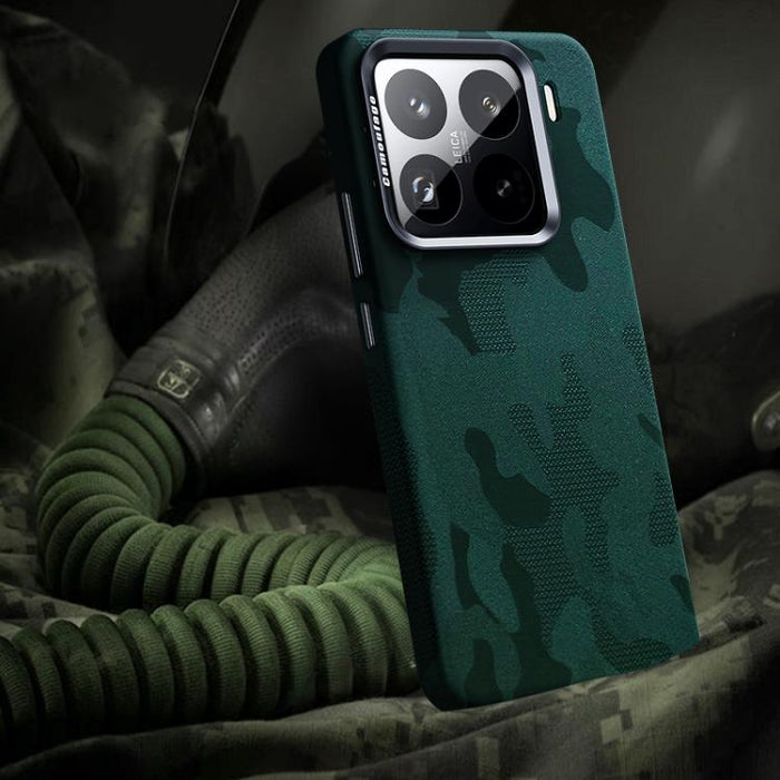 Funda magnética antigolpes con cobertura total y diseño de camuflaje para teléfono, For Xiaomi 15S Pro, For Xiaomi 15 Pro, For Xiaomi 15, For Xiaomi 14 Pro, For Xiaomi 14, For Xiaomi 13 Pro, For Xiaomi 13