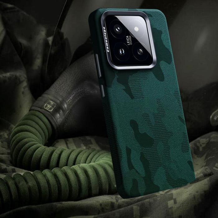 Funda magnética antigolpes con cobertura total y diseño de camuflaje para teléfono, For Xiaomi 15S Pro, For Xiaomi 15 Pro, For Xiaomi 15, For Xiaomi 14 Pro, For Xiaomi 14, For Xiaomi 13 Pro, For Xiaomi 13