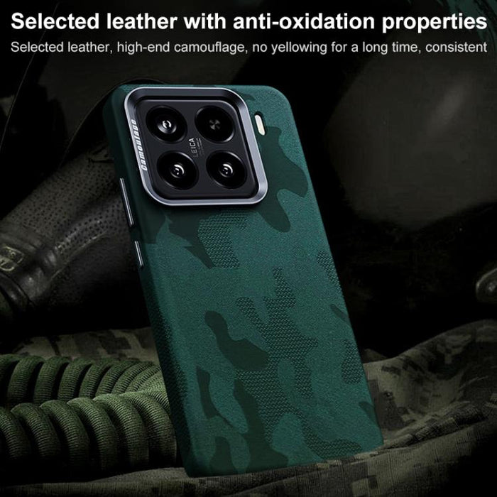Funda magnética antigolpes con cobertura total y diseño de camuflaje para teléfono, For Xiaomi 15S Pro, For Xiaomi 15 Pro, For Xiaomi 15, For Xiaomi 14 Pro, For Xiaomi 14, For Xiaomi 13 Pro, For Xiaomi 13