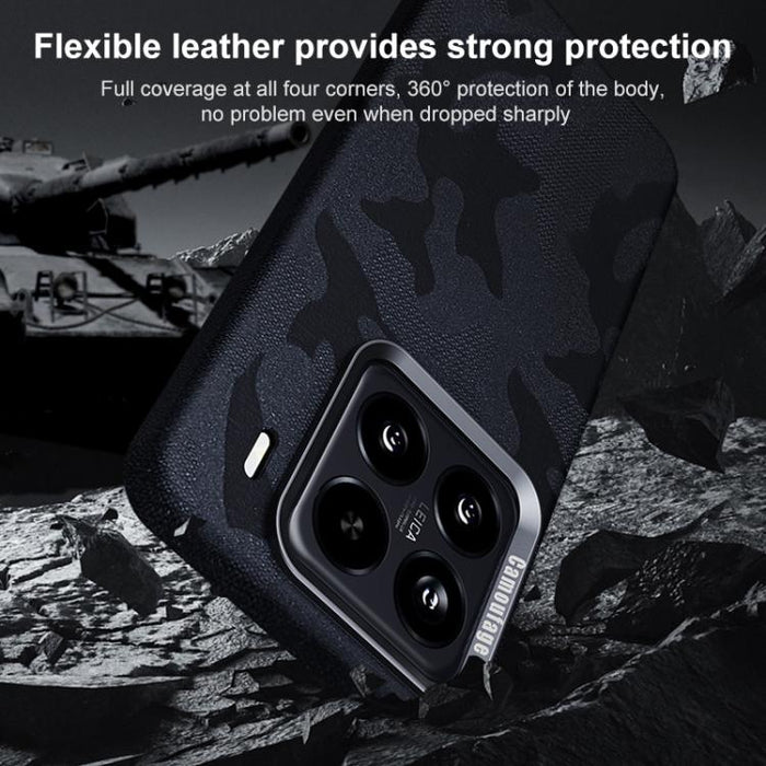 Funda magnética antigolpes con cobertura total y diseño de camuflaje para teléfono, For Xiaomi 15S Pro, For Xiaomi 15 Pro, For Xiaomi 15, For Xiaomi 14 Pro, For Xiaomi 14, For Xiaomi 13 Pro, For Xiaomi 13
