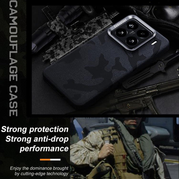 Funda magnética antigolpes con cobertura total y diseño de camuflaje para teléfono, For Xiaomi 15S Pro, For Xiaomi 15 Pro, For Xiaomi 15, For Xiaomi 14 Pro, For Xiaomi 14, For Xiaomi 13 Pro, For Xiaomi 13