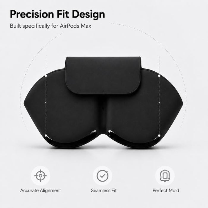 Estuche protector y de almacenamiento de silicona suave para auriculares inteligentes XDcase, For Apple AirPods Max / Max 2