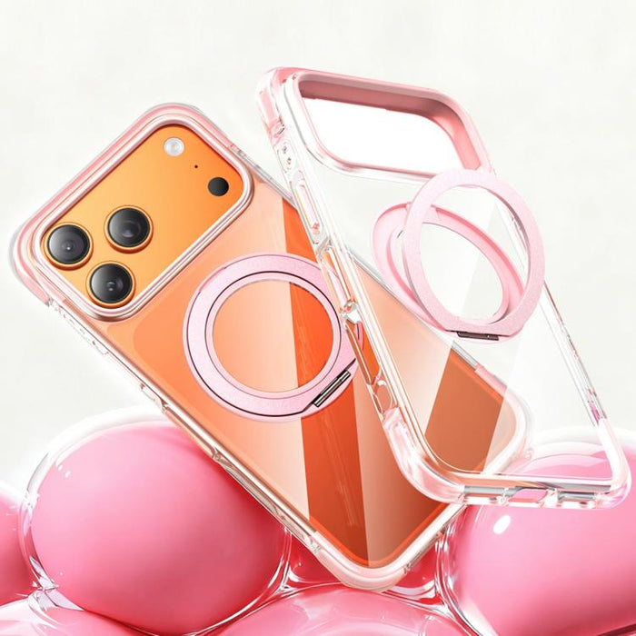 Funda para teléfono GEBEI con airbag al vacío, TPU + acrílico, soporte giratorio de 360°, magnética y resistente a los golpes., For iPhone 17 Pro Max, For iPhone 17 Pro, For iPhone 17