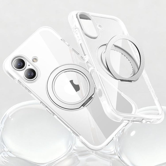 Funda para teléfono GEBEI con airbag al vacío, TPU + acrílico, soporte giratorio de 360°, magnética y resistente a los golpes., For iPhone 17 Pro Max, For iPhone 17 Pro, For iPhone 17