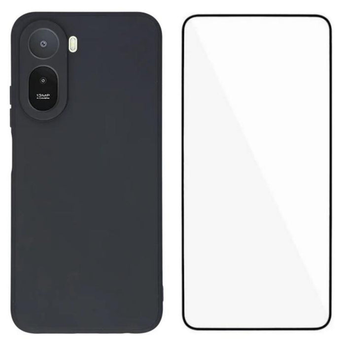 Funda para teléfono WANLONFENG de TPU suave con borde cuadrado y protector de pantalla., For Redmi A7 Pro 171mm / Poco C85x 5G, For Redmi Turbo 5 Max / Poco X8 Pro Max 5G, For Redmi Turbo 5 5G / Poco X8 Pro 5G, For Redmi Note 15 Pro+ 5G Global 163.3mm ...