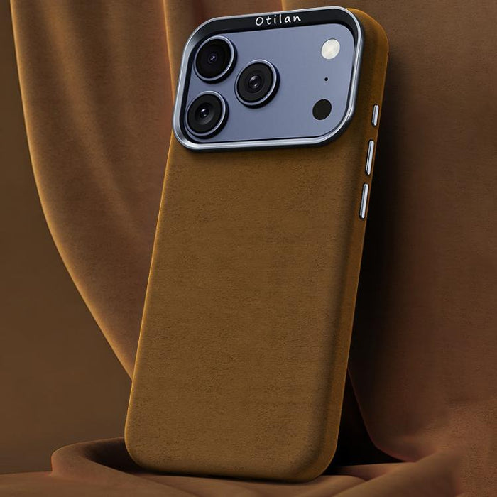Funda magnética de microfibra y cuero sintético para teléfono móvil de la serie Ottilan, con cobertura total., For iPhone 17 Pro Max, For iPhone 17 Pro, For iPhone 17, For iPhone 16 Pro Max, For iPhone 16 Pro, For iPhone 16 Plus, For iPhone 16         ...
