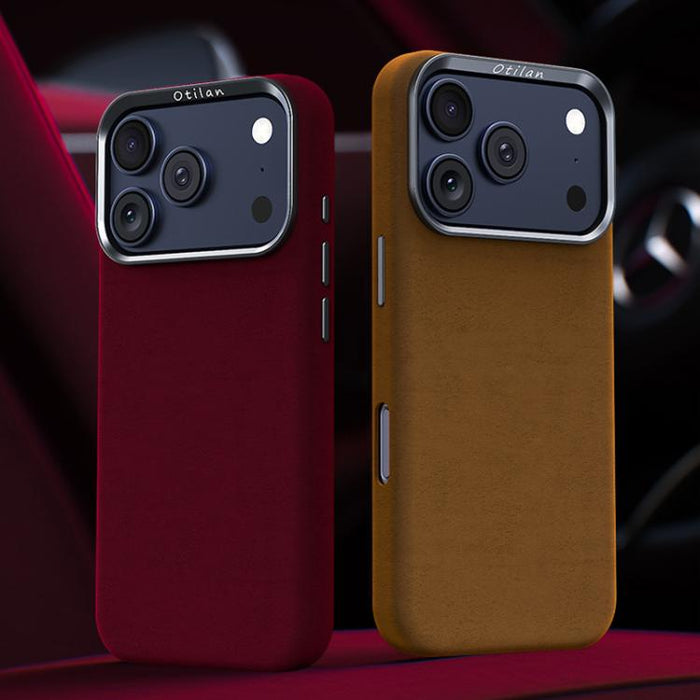 Funda magnética de microfibra y cuero sintético para teléfono móvil de la serie Ottilan, con cobertura total., For iPhone 17 Pro Max, For iPhone 17 Pro, For iPhone 17, For iPhone 16 Pro Max, For iPhone 16 Pro, For iPhone 16 Plus, For iPhone 16         ...