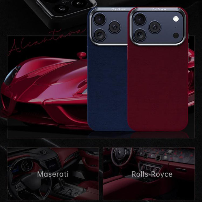 Funda magnética de microfibra y cuero sintético para teléfono móvil de la serie Ottilan, con cobertura total., For iPhone 17 Pro Max, For iPhone 17 Pro, For iPhone 17, For iPhone 16 Pro Max, For iPhone 16 Pro, For iPhone 16 Plus, For iPhone 16         ...