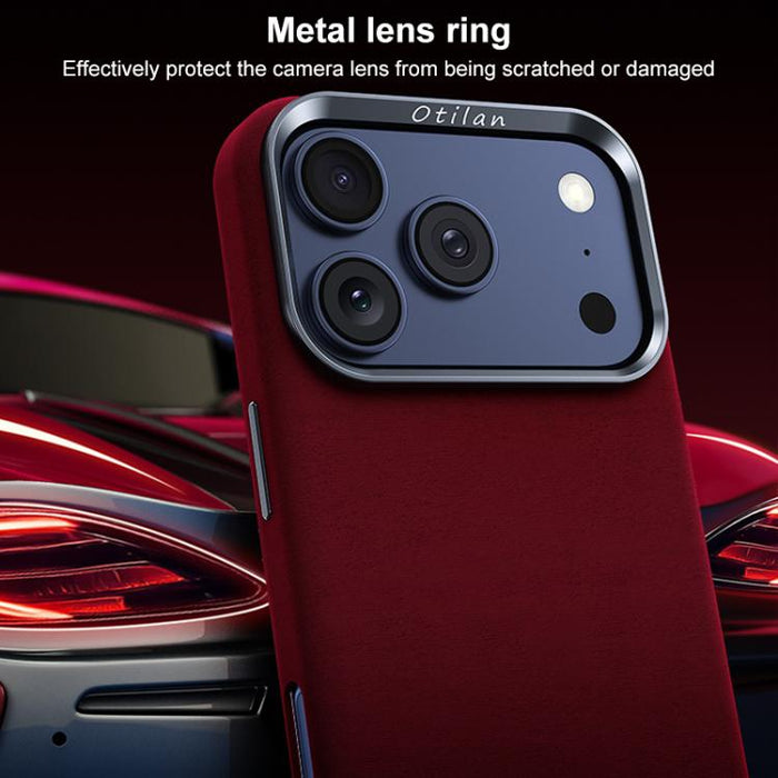 Funda magnética de microfibra y cuero sintético para teléfono móvil de la serie Ottilan, con cobertura total., For iPhone 17 Pro Max, For iPhone 17 Pro, For iPhone 17, For iPhone 16 Pro Max, For iPhone 16 Pro, For iPhone 16 Plus, For iPhone 16         ...