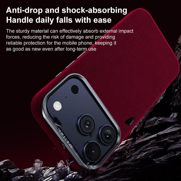 Funda magnética de microfibra y cuero sintético para teléfono móvil de la serie Ottilan, con cobertura total., For iPhone 17 Pro Max, For iPhone 17 Pro, For iPhone 17, For iPhone 16 Pro Max, For iPhone 16 Pro, For iPhone 16 Plus, For iPhone 16         ...
