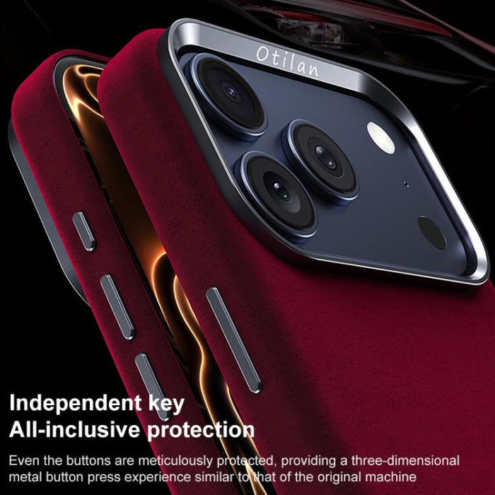 Funda magnética de microfibra y cuero sintético para teléfono móvil de la serie Ottilan, con cobertura total., For iPhone 17 Pro Max, For iPhone 17 Pro, For iPhone 17, For iPhone 16 Pro Max, For iPhone 16 Pro, For iPhone 16 Plus, For iPhone 16         ...