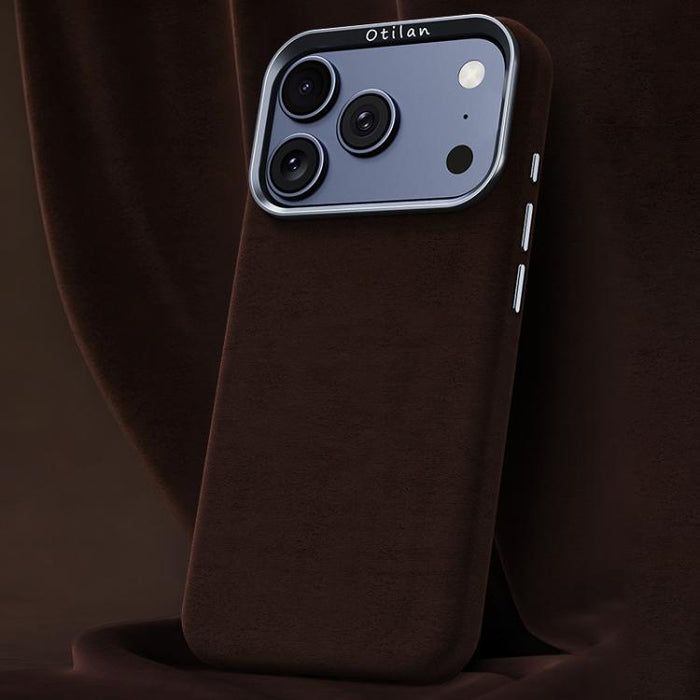 Funda magnética de microfibra y cuero sintético para teléfono móvil de la serie Ottilan, con cobertura total., For iPhone 17 Pro Max, For iPhone 17 Pro, For iPhone 17, For iPhone 16 Pro Max, For iPhone 16 Pro, For iPhone 16 Plus, For iPhone 16         ...