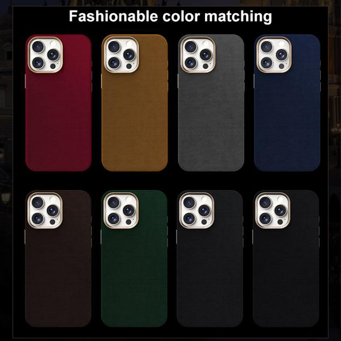 Funda magnética de microfibra y cuero sintético para teléfono móvil de la serie Ottilan, con cobertura total., For iPhone 14 Pro, For iPhone 14 Pro Max, For iPhone 13 Pro Max, For iPhone 13 Pro