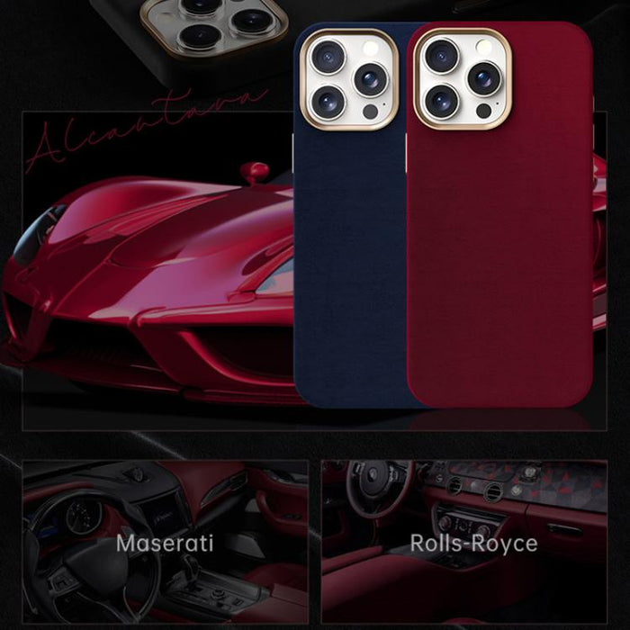 Funda magnética de microfibra y cuero sintético para teléfono móvil de la serie Ottilan, con cobertura total., For iPhone 14 Pro, For iPhone 14 Pro Max, For iPhone 13 Pro Max, For iPhone 13 Pro