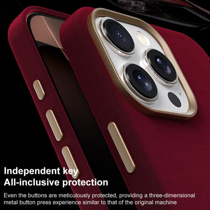 Funda magnética de microfibra y cuero sintético para teléfono móvil de la serie Ottilan, con cobertura total., For iPhone 14 Pro, For iPhone 14 Pro Max, For iPhone 13 Pro Max, For iPhone 13 Pro