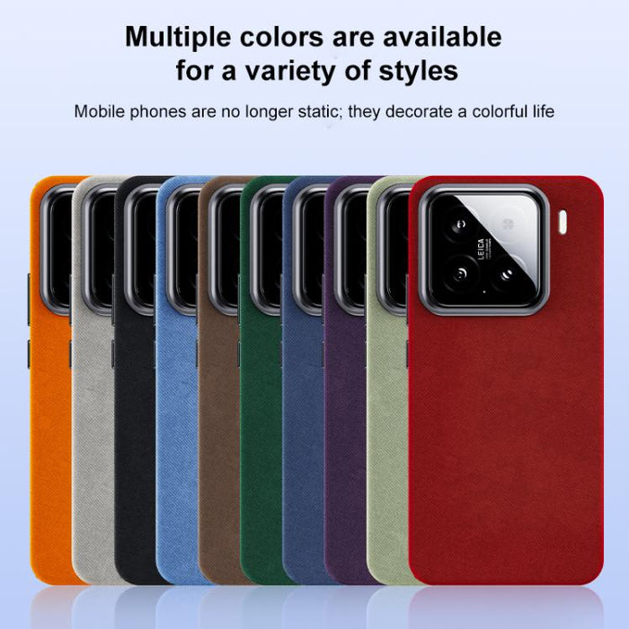 Funda magnética de cobertura total para teléfono con textura de franela, For Xiaomi 15S Pro, For Xiaomi 15 Pro, For Xiaomi 15, For Xiaomi 14 Pro, For Xiaomi 14, For Xiaomi 13 Pro, For Xiaomi 13