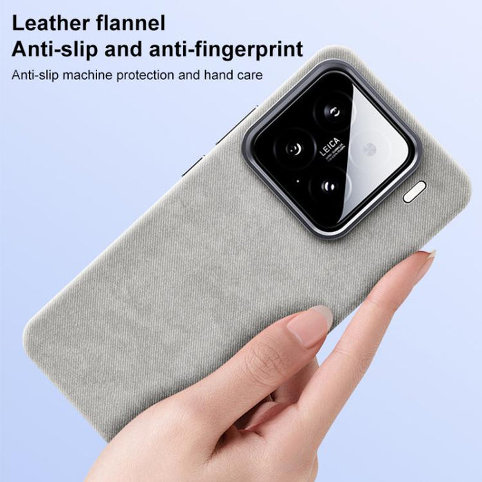 Funda magnética de cobertura total para teléfono con textura de franela, For Xiaomi 15S Pro, For Xiaomi 15 Pro, For Xiaomi 15, For Xiaomi 14 Pro, For Xiaomi 14, For Xiaomi 13 Pro, For Xiaomi 13