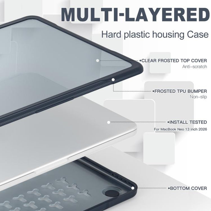 Funda protectora translúcida para portátil, For MacBook Neo 13 inch 2026 A3404