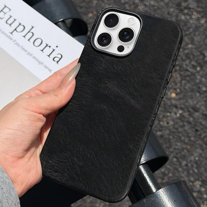 Funda magnética de TPU con diseño de crin de caballo y cobertura total para teléfono, For iPhone 17 Pro Max, For iPhone 17 Pro, For iPhone 17, For iPhone 16 Pro Max, For iPhone 16 Pro, For iPhone 16, For iPhone 15 Pro Max, For iPhone 15 Pro            ...