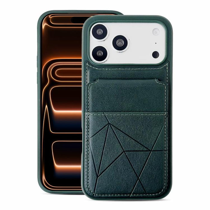 Funda trasera para teléfono con tarjetero vertical multifuncional de piel vegana y cartera plegable para tarjetas., For iPhone 17 Pro Max, For iPhone 17 Pro, For iPhone 17, For iPhone Air, For iPhone 16 Pro Max, For iPhone 16 Pro, For iPhone 16        ...