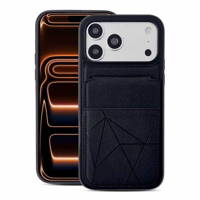 Funda trasera para teléfono con tarjetero vertical multifuncional de piel vegana y cartera plegable para tarjetas., For iPhone 17 Pro Max, For iPhone 17 Pro, For iPhone 17, For iPhone Air, For iPhone 16 Pro Max, For iPhone 16 Pro, For iPhone 16        ...