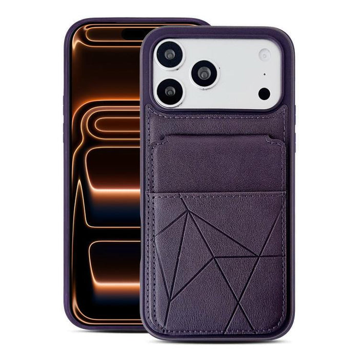 Funda trasera para teléfono con tarjetero vertical multifuncional de piel vegana y cartera plegable para tarjetas., For iPhone 17 Pro Max, For iPhone 17 Pro, For iPhone 17, For iPhone Air, For iPhone 16 Pro Max, For iPhone 16 Pro, For iPhone 16        ...