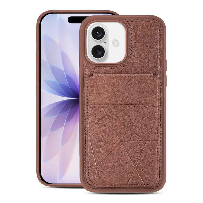 Funda trasera para teléfono con tarjetero vertical multifuncional de piel vegana y cartera plegable para tarjetas., For iPhone 17 Pro Max, For iPhone 17 Pro, For iPhone 17, For iPhone Air, For iPhone 16 Pro Max, For iPhone 16 Pro, For iPhone 16        ...