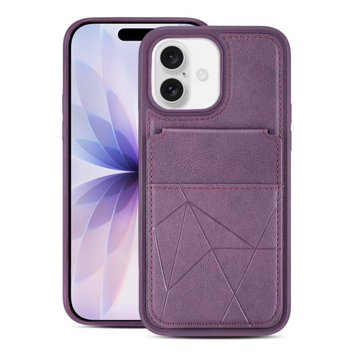 Funda trasera para teléfono con tarjetero vertical multifuncional de piel vegana y cartera plegable para tarjetas., For iPhone 17 Pro Max, For iPhone 17 Pro, For iPhone 17, For iPhone Air, For iPhone 16 Pro Max, For iPhone 16 Pro, For iPhone 16        ...