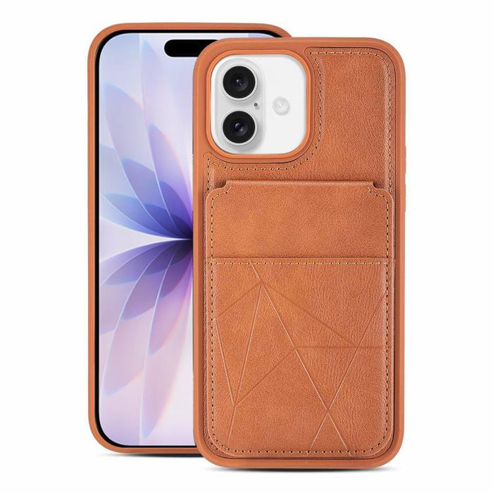 Funda trasera para teléfono con tarjetero vertical multifuncional de piel vegana y cartera plegable para tarjetas., For iPhone 17 Pro Max, For iPhone 17 Pro, For iPhone 17, For iPhone Air, For iPhone 16 Pro Max, For iPhone 16 Pro, For iPhone 16        ...