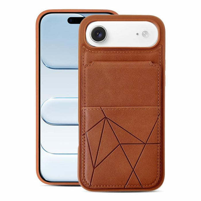 Funda trasera para teléfono con tarjetero vertical multifuncional de piel vegana y cartera plegable para tarjetas., For iPhone 17 Pro Max, For iPhone 17 Pro, For iPhone 17, For iPhone Air, For iPhone 16 Pro Max, For iPhone 16 Pro, For iPhone 16        ...