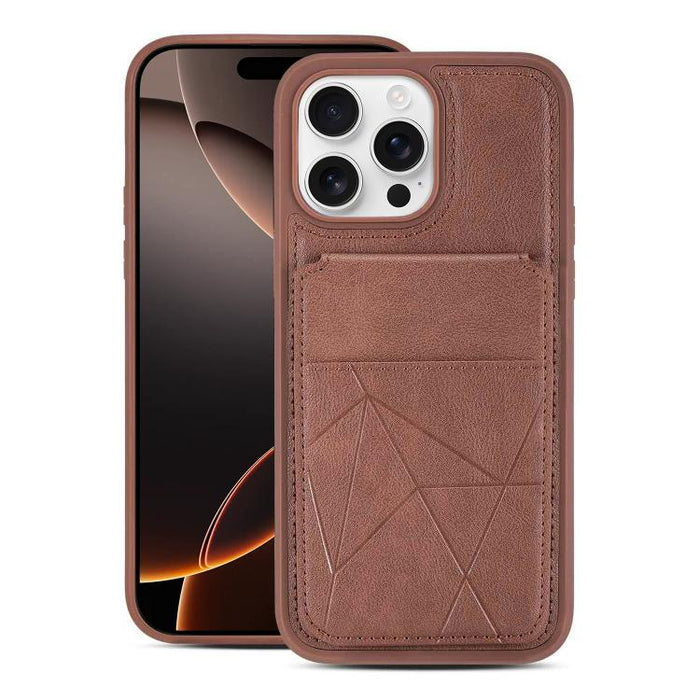 Funda trasera para teléfono con tarjetero vertical multifuncional de piel vegana y cartera plegable para tarjetas., For iPhone 17 Pro Max, For iPhone 17 Pro, For iPhone 17, For iPhone Air, For iPhone 16 Pro Max, For iPhone 16 Pro, For iPhone 16        ...