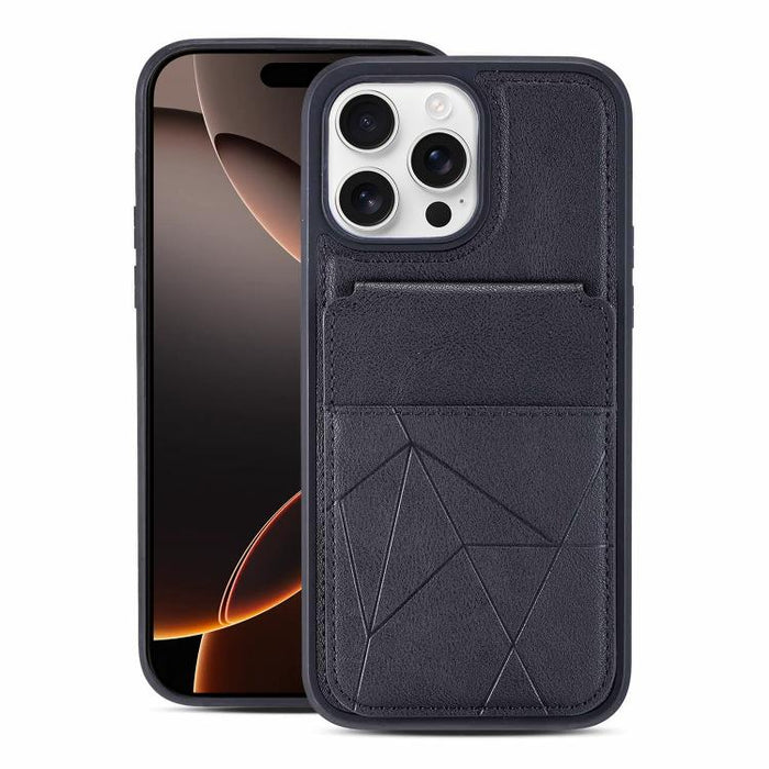 Funda trasera para teléfono con tarjetero vertical multifuncional de piel vegana y cartera plegable para tarjetas., For iPhone 17 Pro Max, For iPhone 17 Pro, For iPhone 17, For iPhone Air, For iPhone 16 Pro Max, For iPhone 16 Pro, For iPhone 16        ...