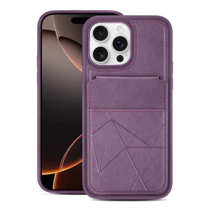 Funda trasera para teléfono con tarjetero vertical multifuncional de piel vegana y cartera plegable para tarjetas., For iPhone 17 Pro Max, For iPhone 17 Pro, For iPhone 17, For iPhone Air, For iPhone 16 Pro Max, For iPhone 16 Pro, For iPhone 16        ...