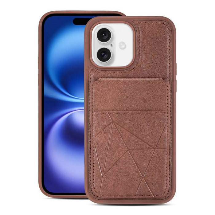 Funda trasera para teléfono con tarjetero vertical multifuncional de piel vegana y cartera plegable para tarjetas., For iPhone 17 Pro Max, For iPhone 17 Pro, For iPhone 17, For iPhone Air, For iPhone 16 Pro Max, For iPhone 16 Pro, For iPhone 16        ...